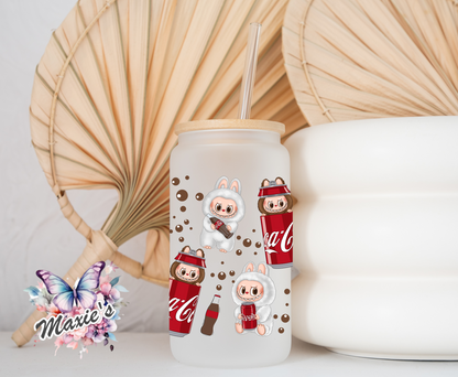 Coca-Cola Theme Labubu Graphic Design 16oz. UVDTF Cup Wrap