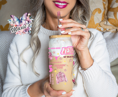 ✨️✨️Double  - Sided✨️✨️  Long Live CowGirls Pink Style Graphic Design 16oz. UVDTF Cup Wrap