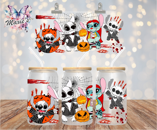 Jack Stitch & Sally Stitch Graphic Design 16oz. UVDTF Cup Wrap