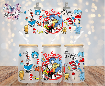 Dr. Seuss Animation Graphic Design  16oz. UVDTF Cup Wrap