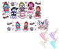 Spooky Bears Graphic Design UVDTF Mini Stanley Tumblr Keychain Decal