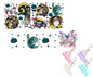 Nightmare B4 Christmas Graphic Design UVDTF Mini Stanley Tumblr Keychain Decal