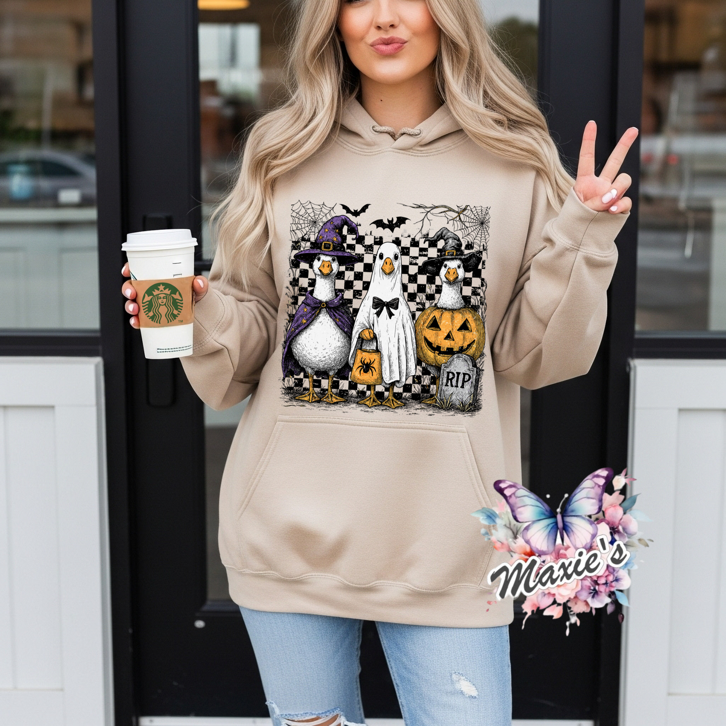 Spooky Goose Graphic Design DTF Transfer Print