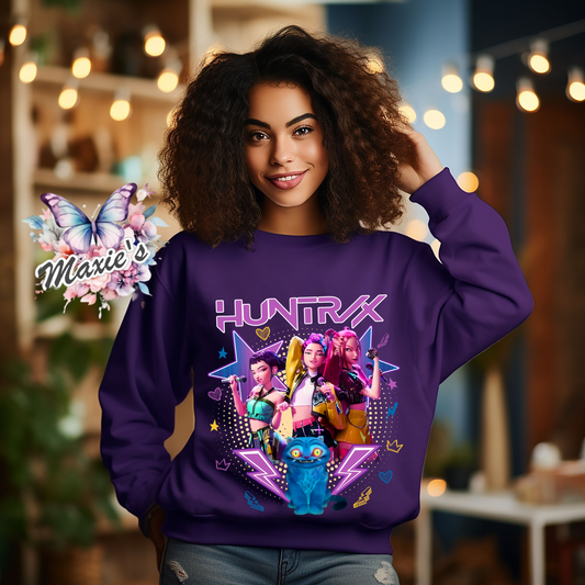 Huntrix Animation Graphic Design DTF Transfer Print