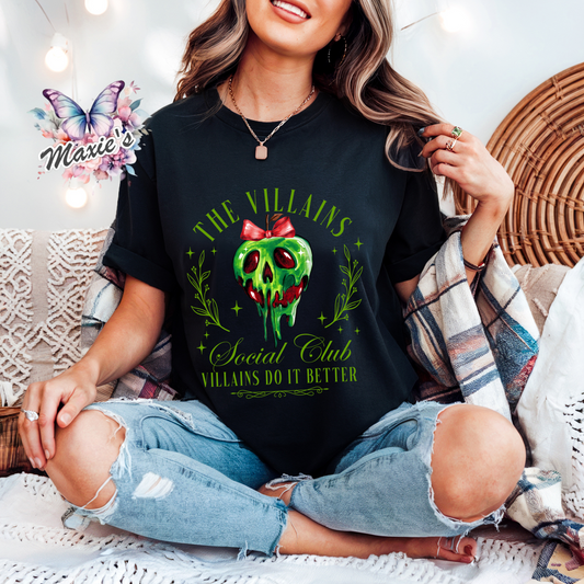 The Villains Social Club Graphic Design  DTF Transfer Print
