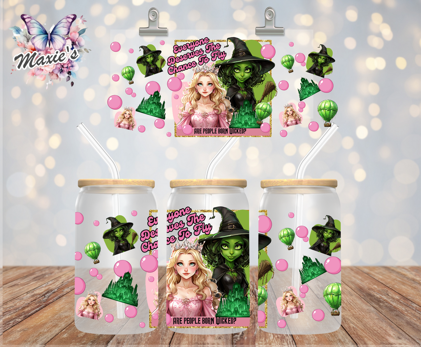 Everyone Deserves The Chance To Fly Graphic Design 16oz. UVDTF Cup Wrap