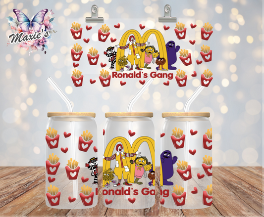Ronald's Gang Graphic Design 16oz. UVDTF Cup Wrap