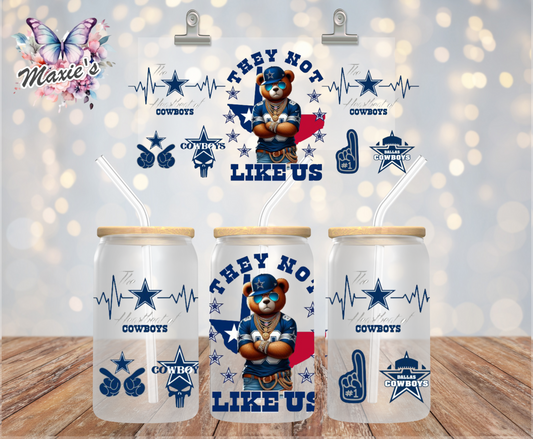 They Are Not Like Dallas Cowboys Graphic Design 16oz. UVDTF Cup Wrap