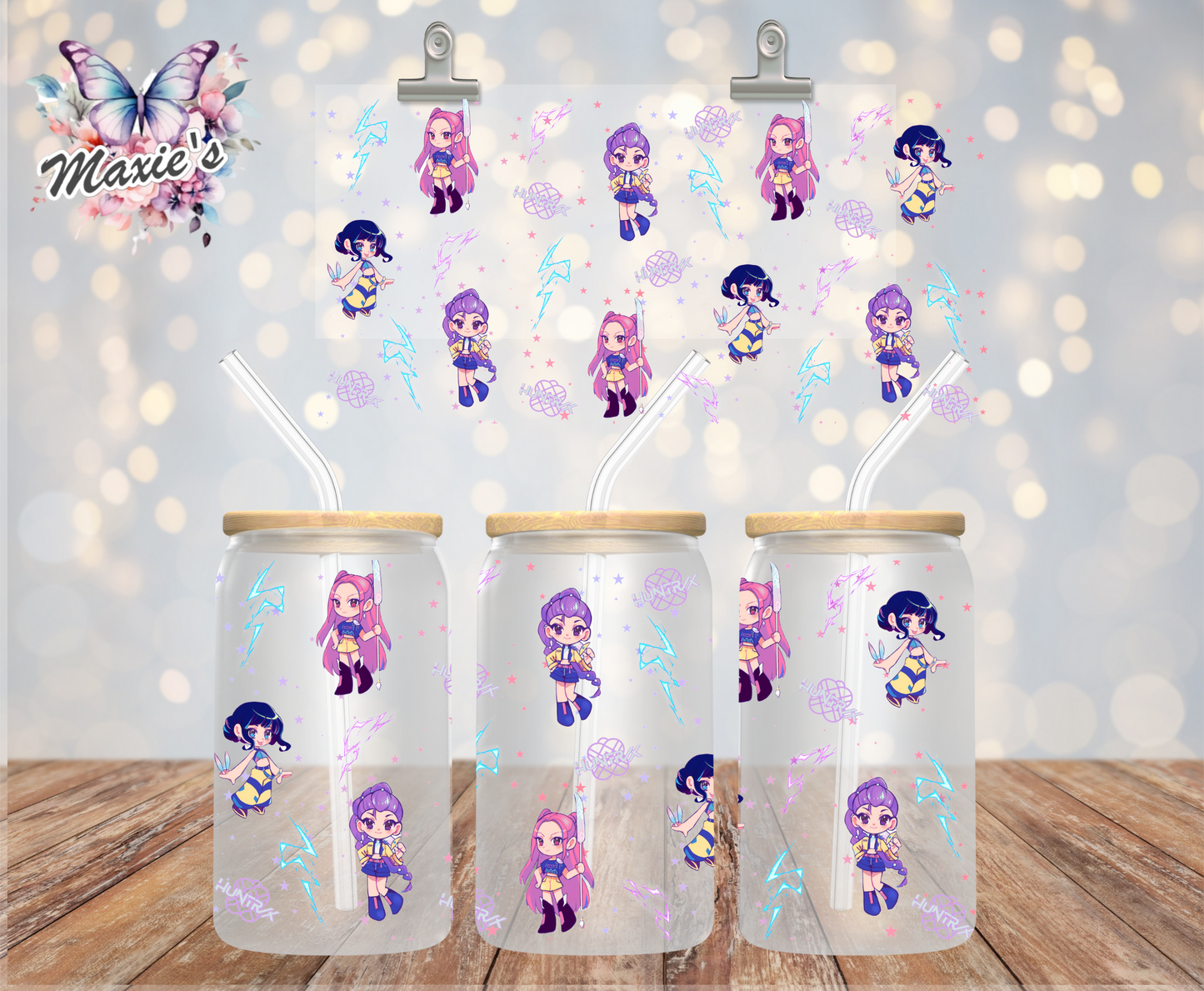 Kpop Huntrix Animation 16oz. UVDTF Cup Wrap