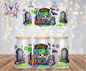 Spooky Highlander Cow Graphic Design 16oz. UVDTF Cup Wrap