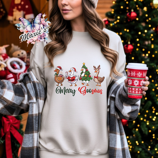 Merry Goosmas Graphic Design DTF Transfer Print