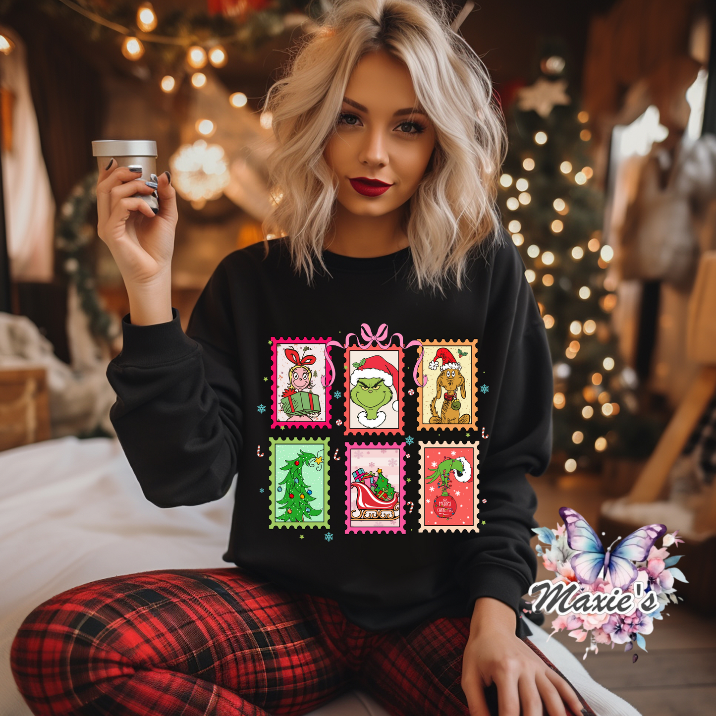 Grinch Christmas Graphic Design DTF Transfer Print