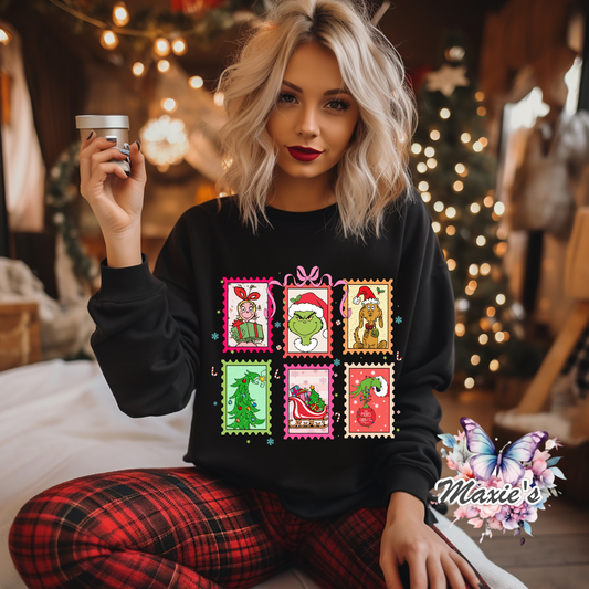 Grinch Christmas Graphic Design DTF Transfer Print