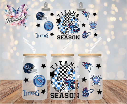 Tennessee Titans T-RAC Team Graphic Design 16oz. UVDTF Cup Wrap