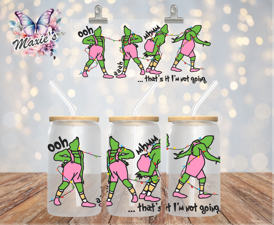 Sassy Grinch Graphic Design 16oz. UVDTF Cup Wrap