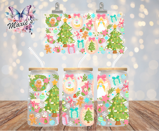 Pastel Color Fantasy Holiday Graphic Design 16oz. UVDTF Cup Wrap