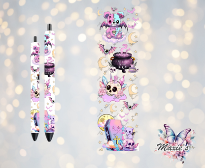 Magical Spooky Night Graphic Design UVDTF Pen Wrap/Bookmark Decal