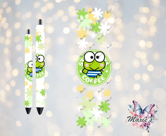 Keroppi Starbbie Coffee Graphic Design UVDTF Pen Wrap/ Bookmark Decal