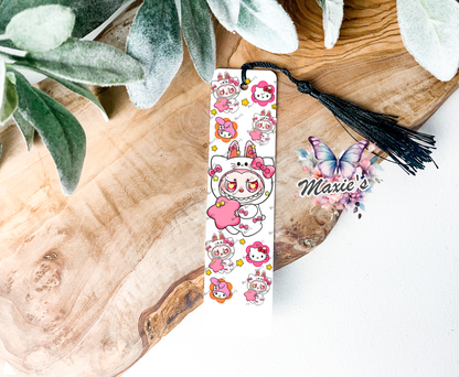 Hello-Kitty Labubu Graphic Design UVDTF Pen Wrap/Bookmark Decal