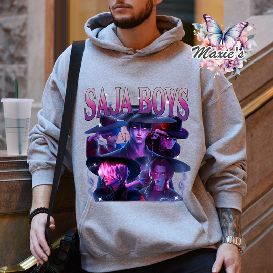 Demon Saja Boys Animation Graphic Design DTF Transfer Print