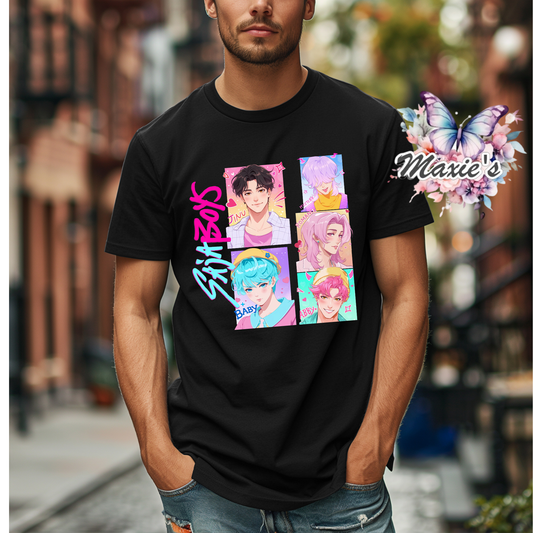 Saja Boys Animation Graphic Design DTF Transfer Print