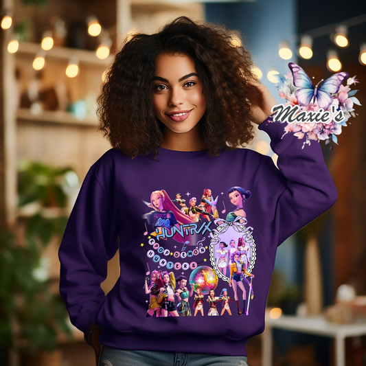 Huntrix Hunters Animation Graphic Design DTF Transfer Print