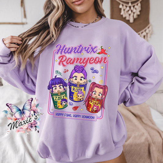 Huntrix Ramyeon Graphic Design DTF Transfer Print