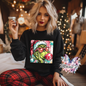 Bubble Gum Grinch Graphic Design DTF Transfer Print