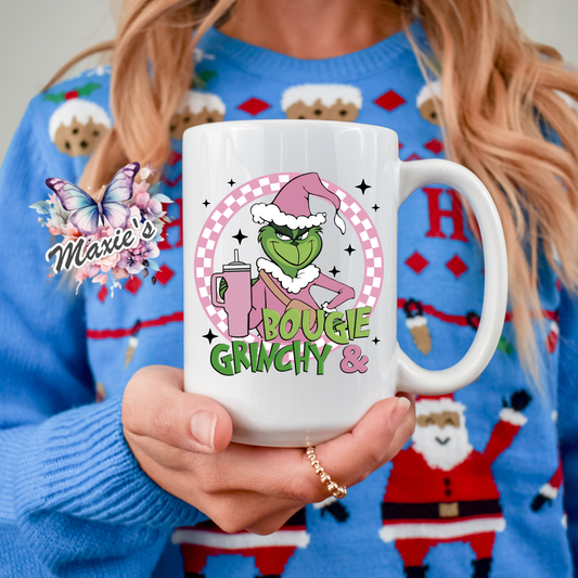 Bougie Grinch Graphic Design UVDTF Decal