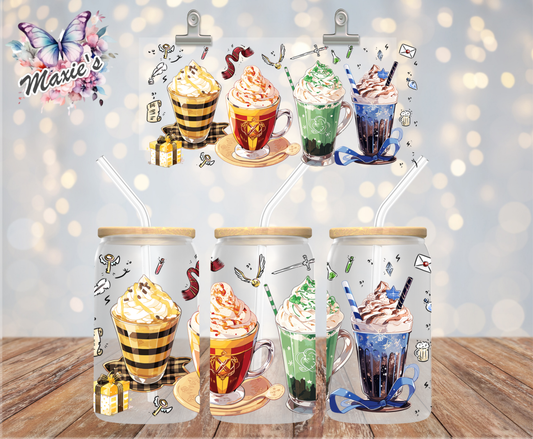 Hogwarts Coffee Collection GraphicDesign 16oz. UVDTF Cup Wrap