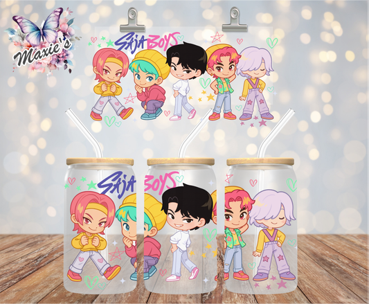 Baby Saja Boys Animation Graphic Design UVDTF Cup Wrap