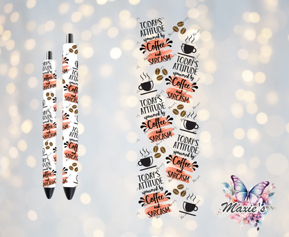 Coffee Affirmation Theme UVDTF Pen Wrap/Bookmark Decal