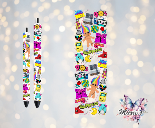 90's Baby Style Graphic Design UVDTF Pen Wrap/Bookmark Decal