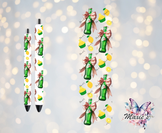 Sprite Lemon 🍋 Soda Theme UVDTF Pen Wrap/Bookmark Decal