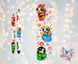 Floral Power Puff Girls Animation Graphic Design UVDTF Pen Wrap/Bookmark Decal