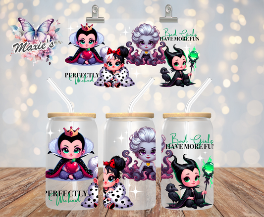 Baby Villains Graphic Design 16oz. UVDTF Cup Wrap