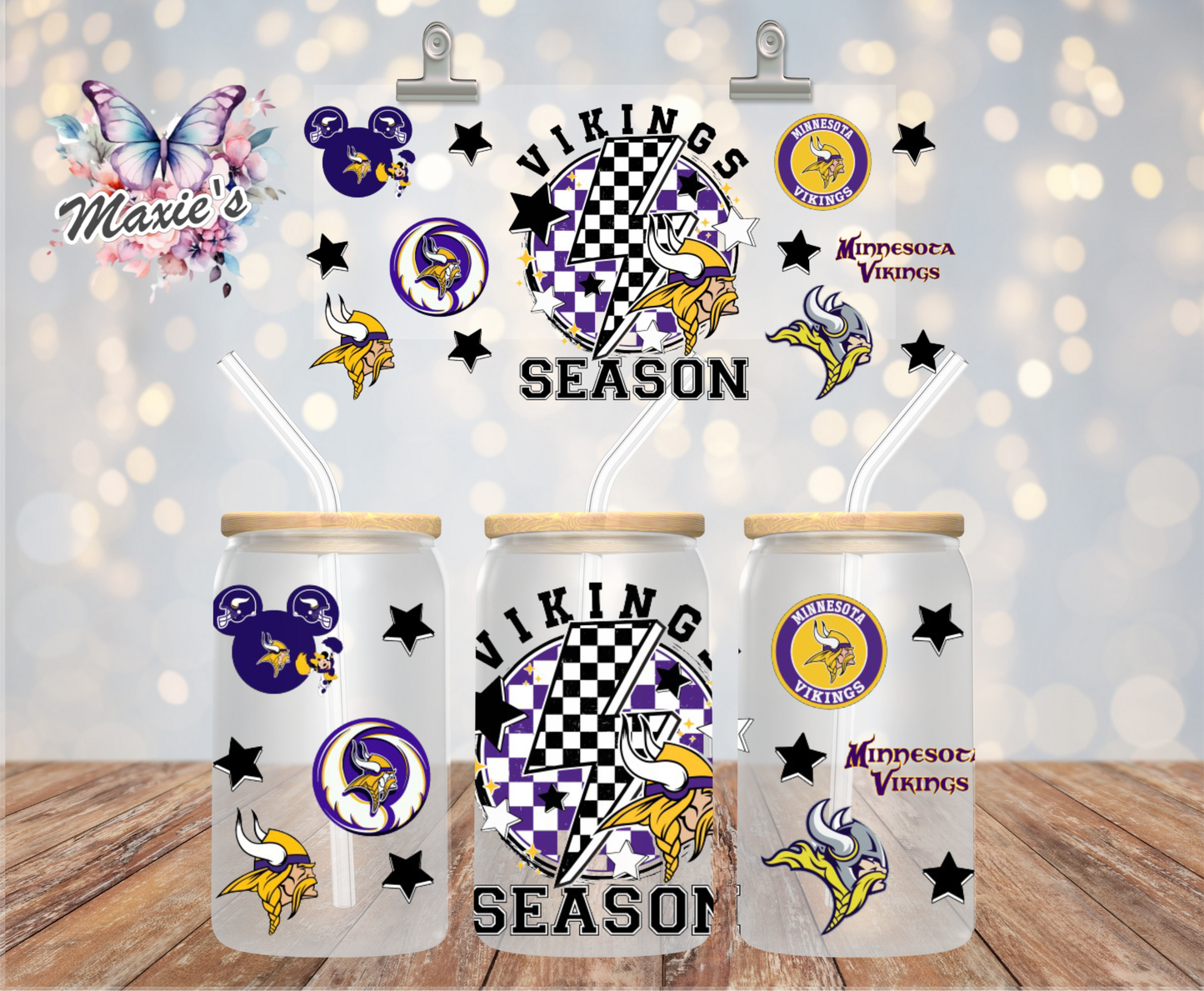 Minnesota Vikings/Viktor Graphic Design 16oz. UVDTF Cup Wrap