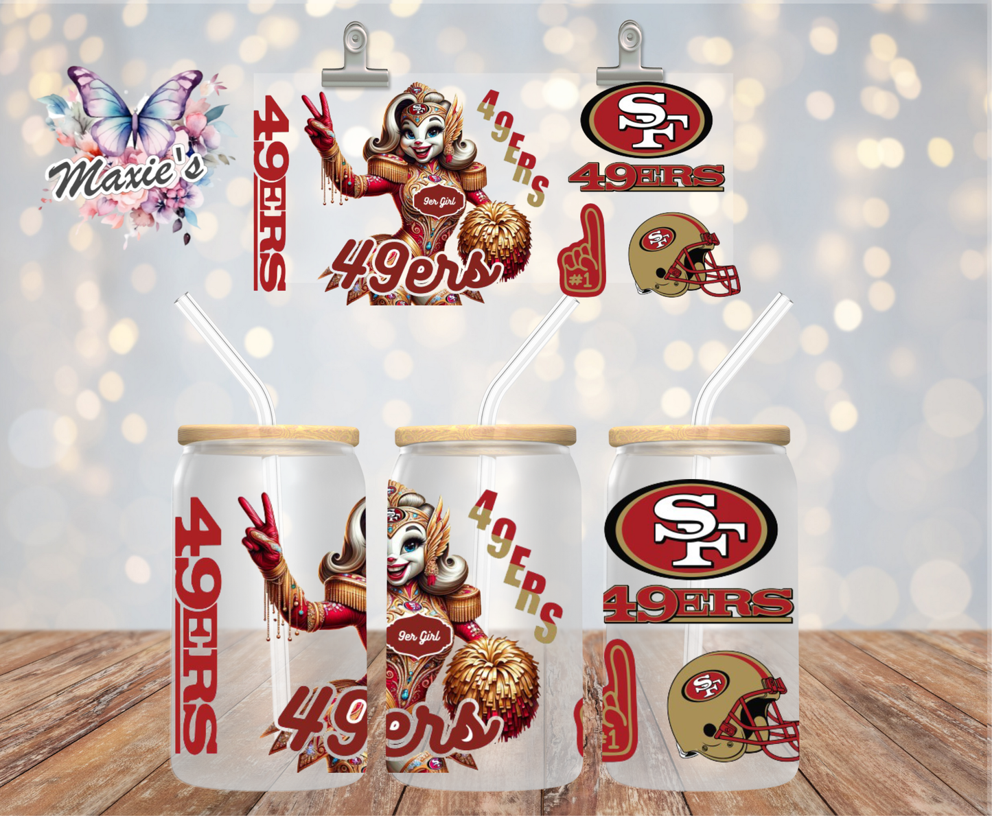 49ers / San Francisco Sourdough Sam Team Graphic Design UVDTF 16oz. Cup Wrap