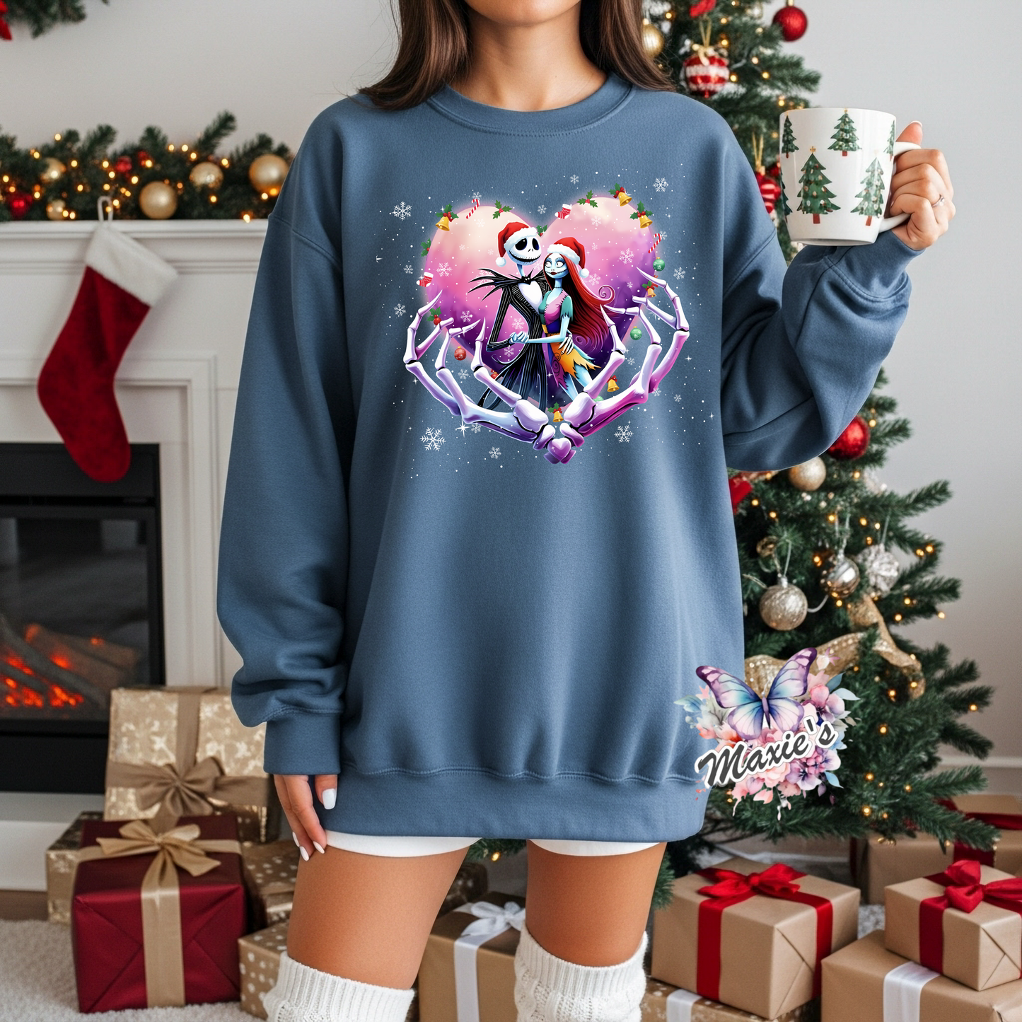 Nightmare B4 Christmas Romance Graphic Design DTF Transfer Print