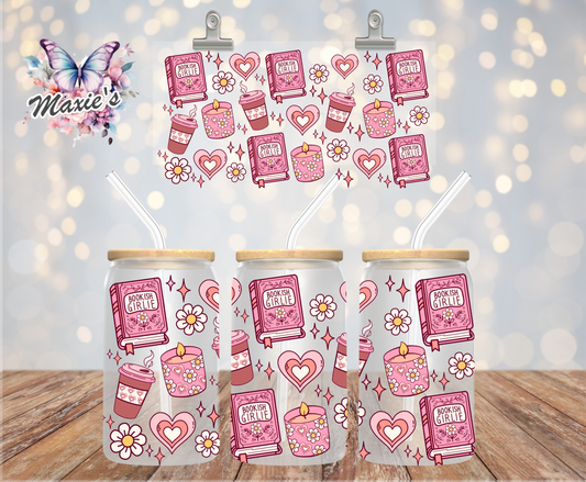 ✨✨ Double-Sided ✨✨ Booktrovert Graphic Design 16oz. UVDTF Cup Wrap