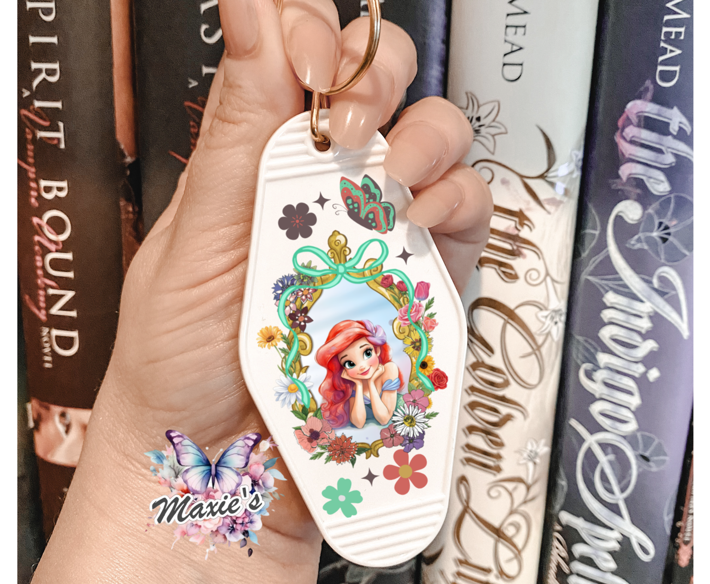 Princess Ariel Graphic Design UVDTF Motel Keychain Decal