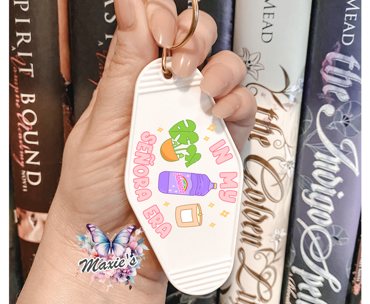 In My Señora Era Graphic Design UVDTF Motel Keychain Decal