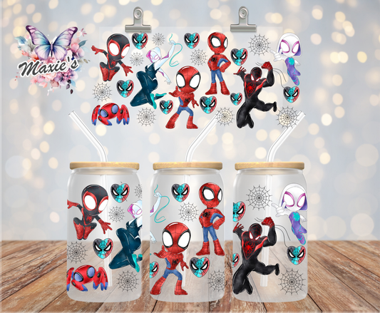 Spidey Universe Graphic Design 16oz. UVDTF Cup Wrap