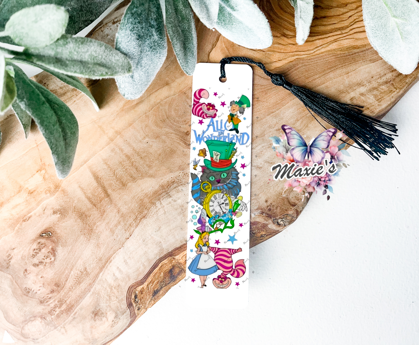 We're All Mad Here Wonderland Graphic Design UVDTF Pen Wrap/Bookmark Decal