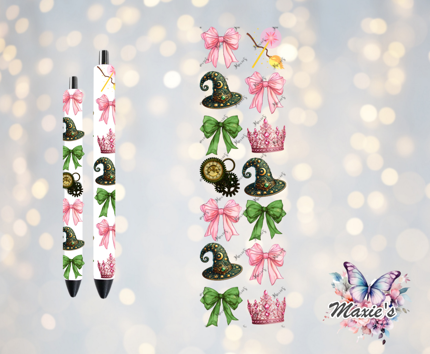 Wicked Theme UVDTF Pen Wrap/Bookmark Decal