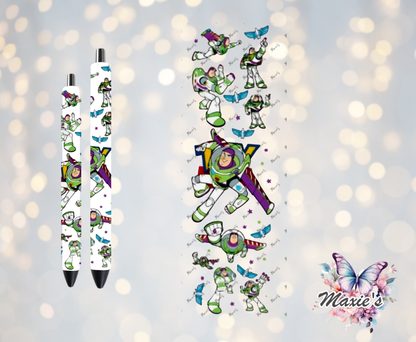 Buzz Lightyear Animation Graphic Design UVDTF Pen  Wrap / Bookmark Decal