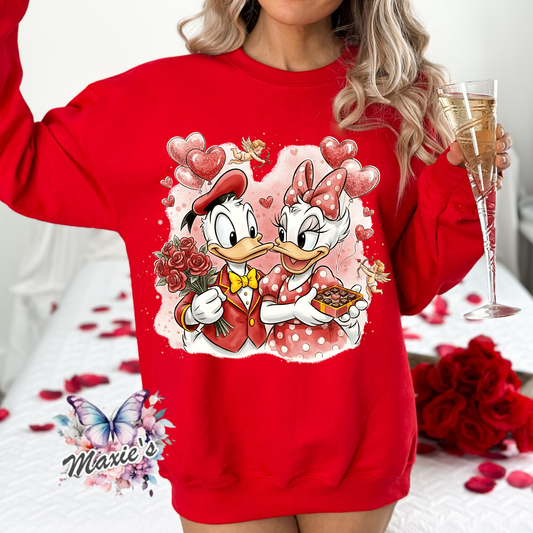 Lovely Duckie Couple Graphic Design DTF Transfer Print