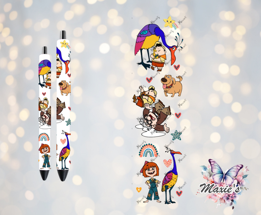 Up Animation Graphic Design UVDTF Pen Wrap/Bookmark Decal