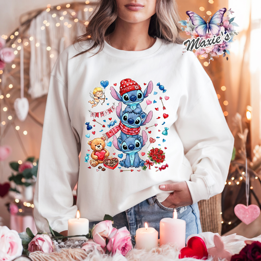 Stitch Love Graphic Design DTF Transfer Print