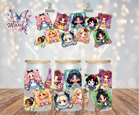 Princess Gallery Graphic Design 16oz. UVDTF Cup Wrap